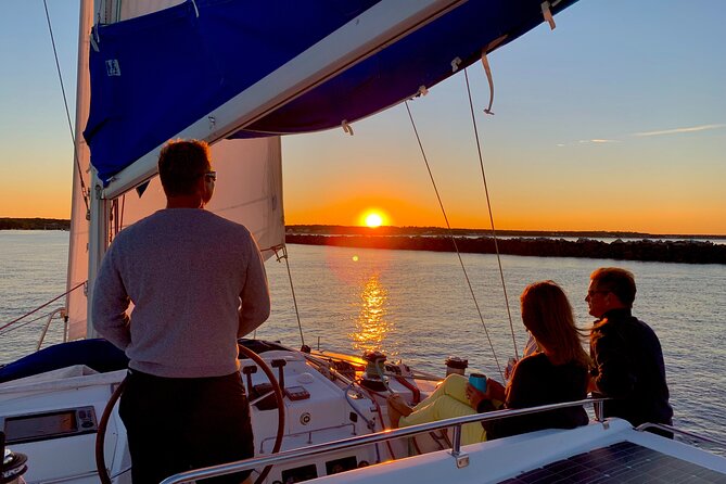 Bimini Charters - Private Luxury Catamaran 3-hr Sunset Sails - West Sambo Reef snorkeling: dolphins, turtles, and the bow-jump option