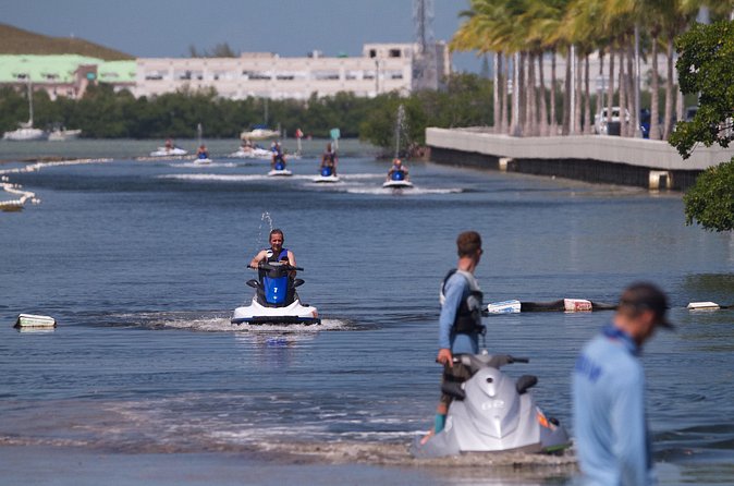 Key West Island Jetski Tour: Double Passenger Jetski - Cow Key Bridge Channel to the Atlantic: When You Feel the Jetski Wake Up