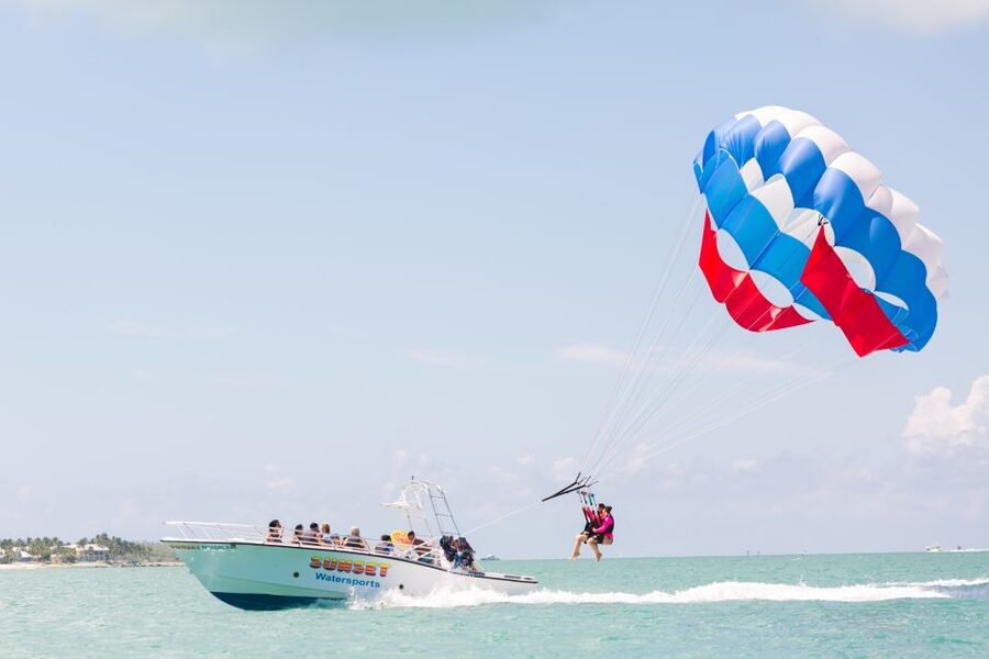 Key West Parasailing at Smathers Beach - Meeting at Sunset Water Sports Surf Shop near Smathers Beach