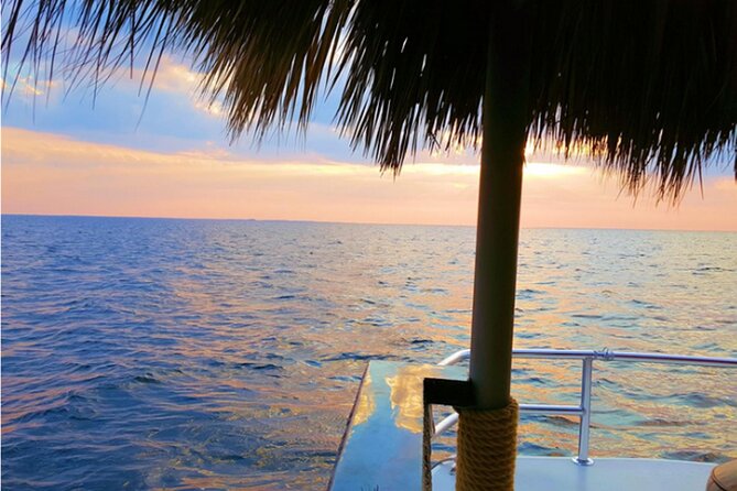 Key West: Private Sunset Cruise on an Authentic Tiki Bar Boat - Green Flash photo time and the Fleming Key cocktail stretch