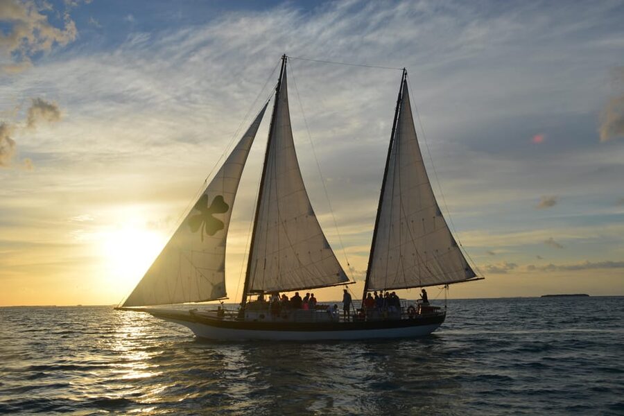 Key West's Schooner Appledore Star Champagne Sunset Sail - Turning the Wheel: Hands-On Sailing That Stays Relaxed