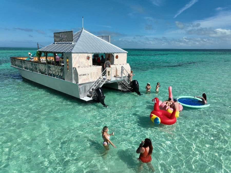 Key West: Sandbar Safari Tiki Cruise - A Tiki Boat to a Key West Sandbar (Not a Hurry-Up Excursion)