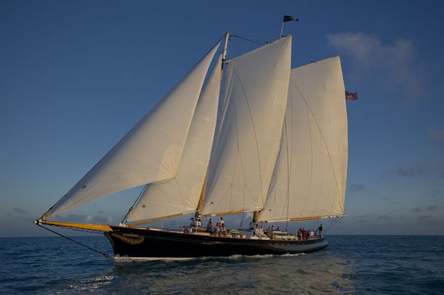 Key West: Schooner Sunset Sail with Food & Drinks - America 2.0 at golden hour: what this Key West schooner experience really feels like