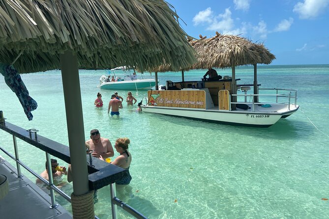 Key West Tiki Bar Boat to Popular Sand Bar with Turquoise Waters - Why This Private Tiki Bar Boat Feels Like a Key West Secret