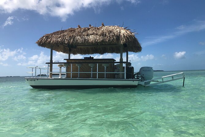 Key West Tiki Bar Boat to Popular Sand Bar with Turquoise Waters - Meeting at 711 Eisenhower Dr: Quick Start, Simple End