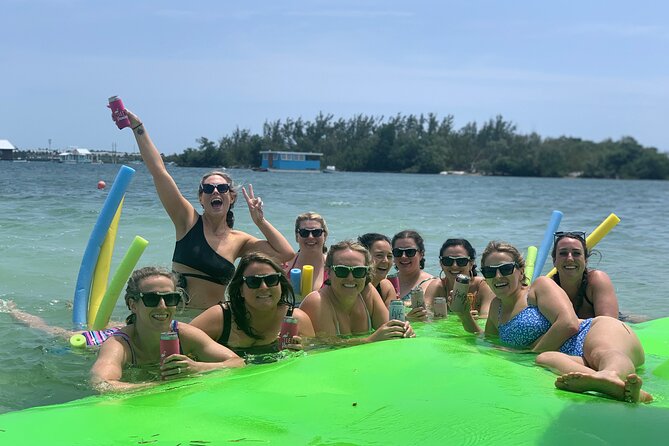 Key West Tiki Bar Boat to Popular Sand Bar with Turquoise Waters - Cruise Out Past the Navy Keys: Sigsbee, Trumbo, and Fleming