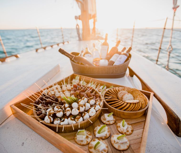 Key West Wind and Wine Sunset Sail aboard classic Schooner - Wine, Beer, and Hors d’oeuvres: The Real Star of the Night
