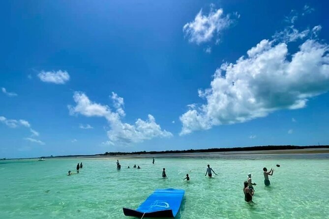 Marathon: COMBO- Snorkel & Sandbar (Coffins Patch Reef) - Grassy Key Sandbar: 1–4 Feet Deep, White Sand, and Included Float Time