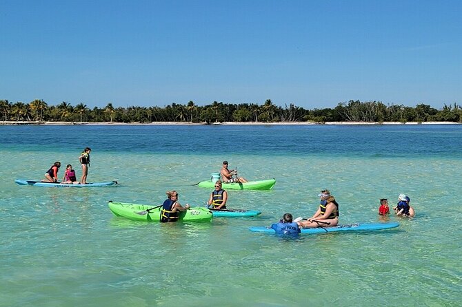 Marathon FL Sandbar Cruise & Sightseeing Adventure - The Sandbar Playground: Kayaks, Paddle Boards, and Lily Pad Fun