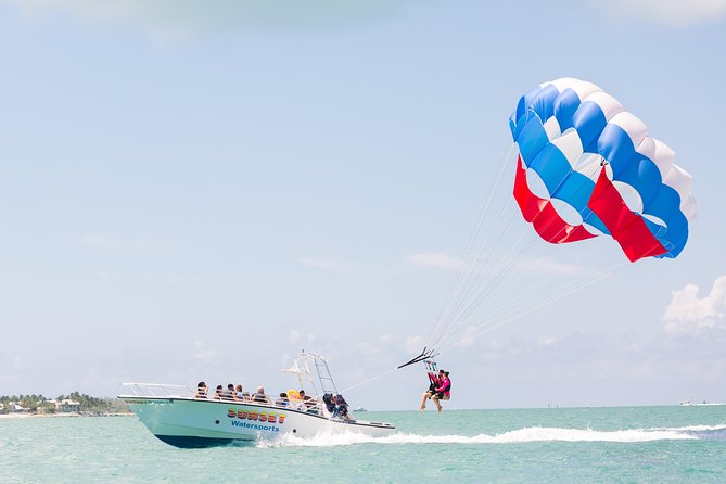 Parasailing in Key West at Smathers Beach - Up above the water: views, wildlife, and the toe-dip choice