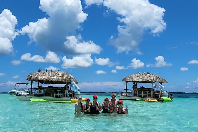 Private 2-Hour Tiki Boat Party in Key West & Mini Sandbar - Entering Key West from the water: what the 2 hours feel like