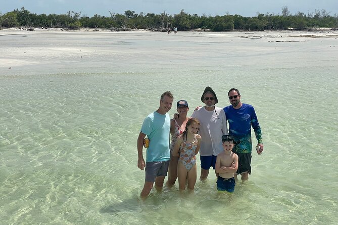 Private Sandbar Adventure in Key West Backcountry - Snipe Keys sandbar: knee-deep crystal water and real beach time